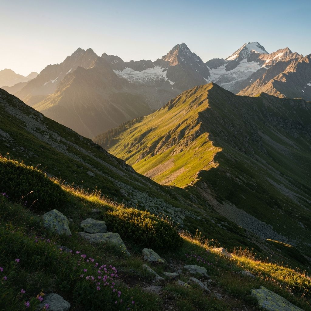 Mature alpine landscape symbolizing natural maturity