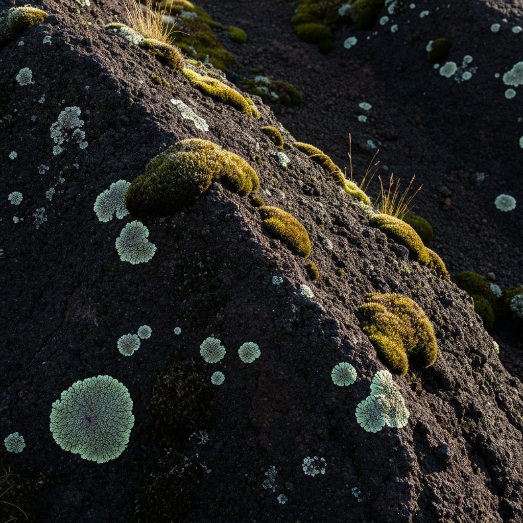 Alpine plants on sulfur-rich soil